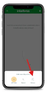 Menu do iSIC Lite com opção Manual para adicionar dispositivo
